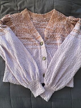 J. Crew Lavender Knit Cardigan Duo